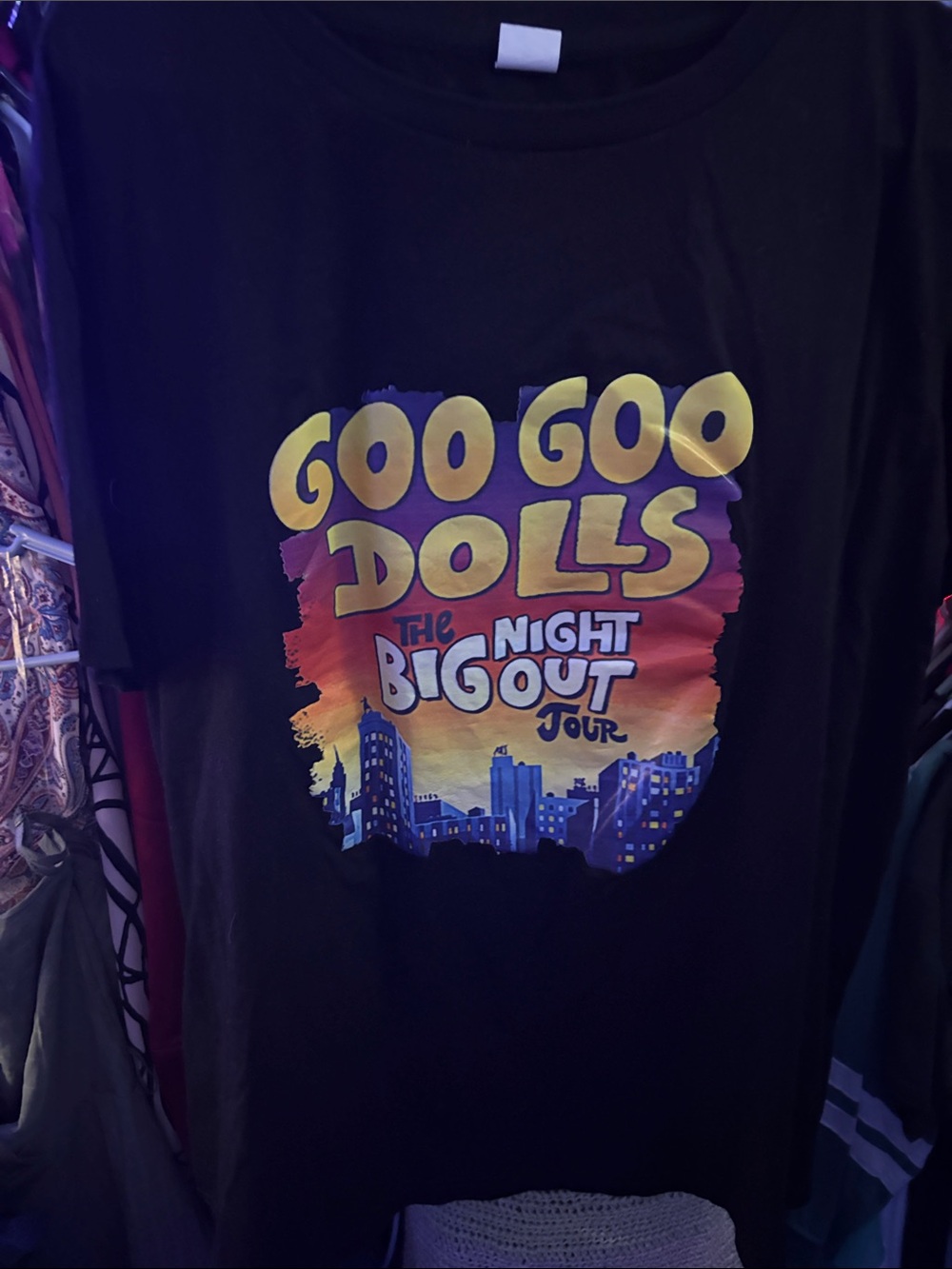 Goo Goo Dolls 'The Big Night Out' Kids Black Graphic Tee